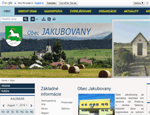 Tablet Screenshot of obecjakubovany.sk